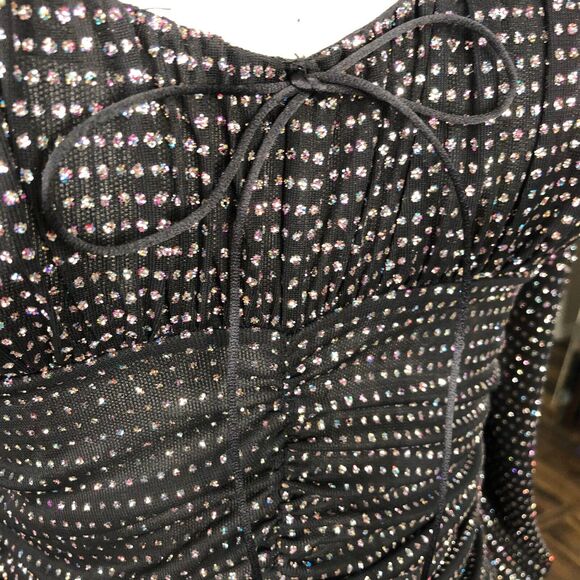 For Love & Lemons X Victoria’s Secret All That Glitters Ruched Mini Dress XS - Picture 5 of 16